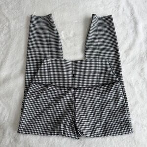Nike Gingham Leggings Dri Fit Black White Size Medium